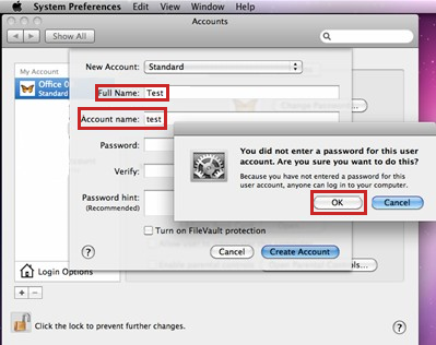 Type a name to create an account.